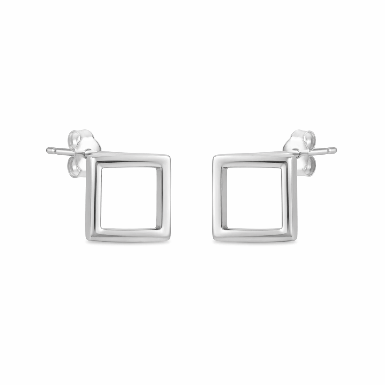 Mashha 925 Silver Minimalist Square Studs Mashha