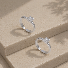 Mashha 925 Silver Classic Spark Toe Ring