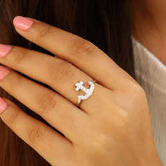 Anchor Silver Ring