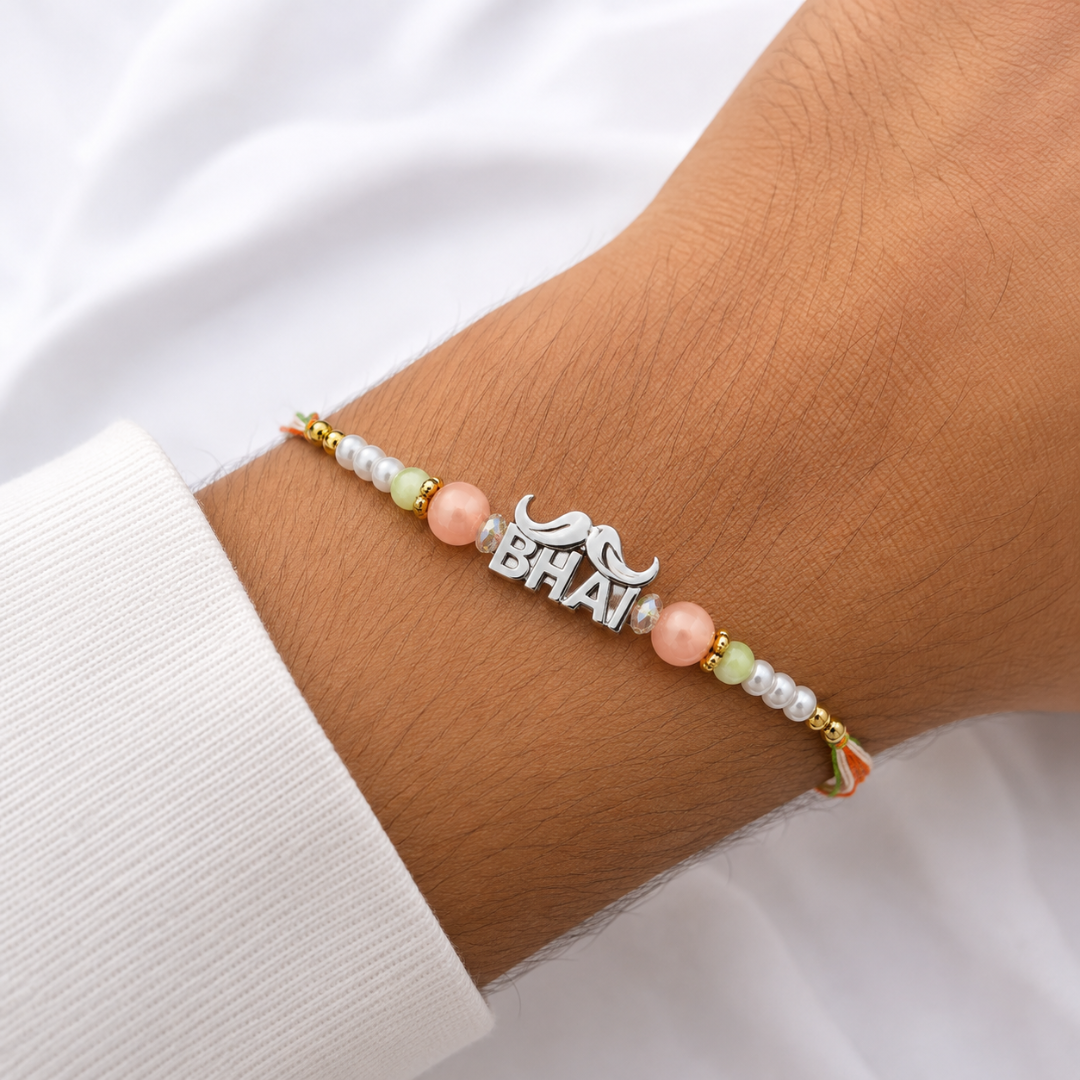 Mashha 925 silver Classic BHAI Silver Rakhi Mashha