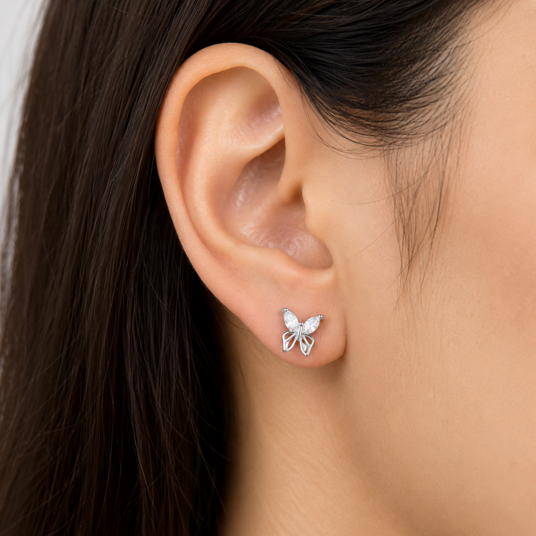 Mashha 925 Silver Let Her Fly Earrings Mashha