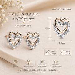 Mashha 925 Silver Noor-e-Dil Studs Mashha