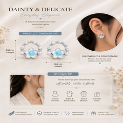 Mashha 925 Silver Simply Shorty Earrings Mashha