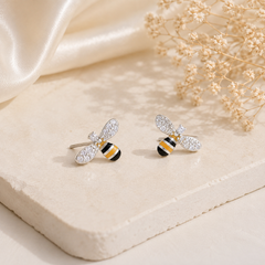 Mashha 925 Silver Call Me Honey Earrings Mashha