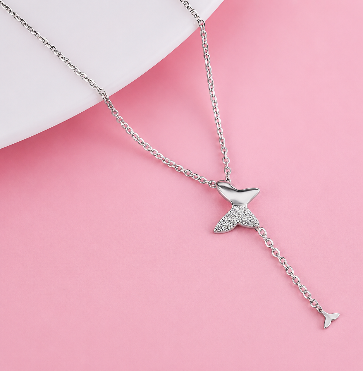 Mashha 925 Silver Rhodium Plated Nova 925 Necklace Mashha