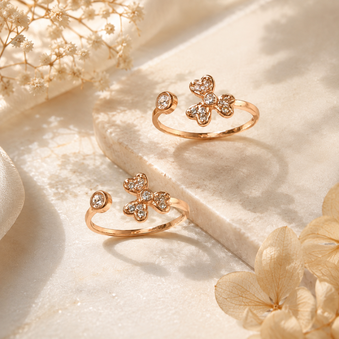 Mashha 925 Silver Bloom Charm Toe Ring Mashha