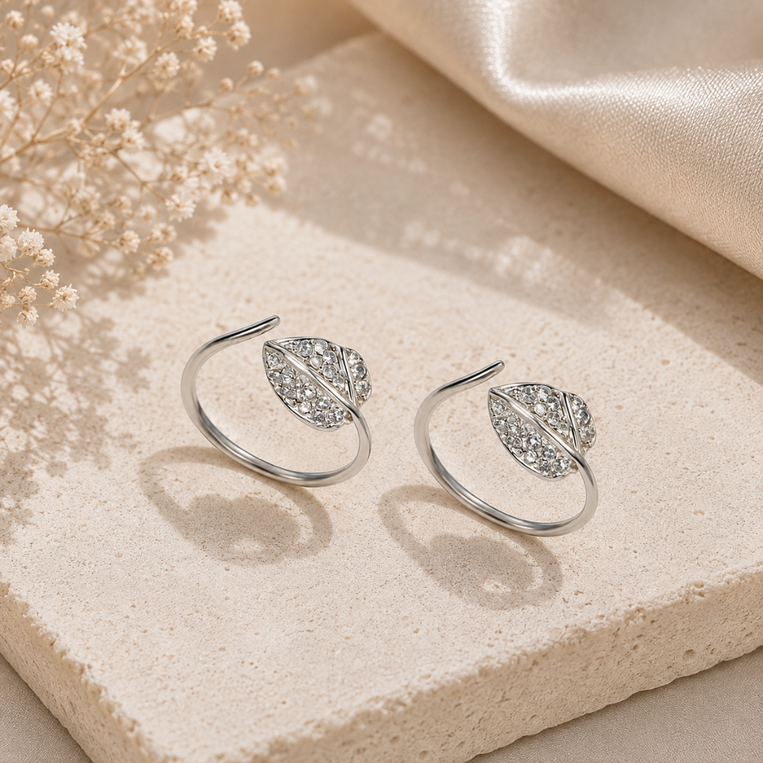 Mashha 925 Silver Nature’s Grace Toe Ring Mashha