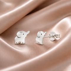 Silver Elephant 925 Silver Earrings