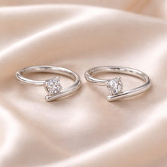 Mashha 925 Silver Elegant Twist Toe Ring