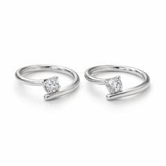 Mashha 925 Silver Elegant Twist Toe Ring