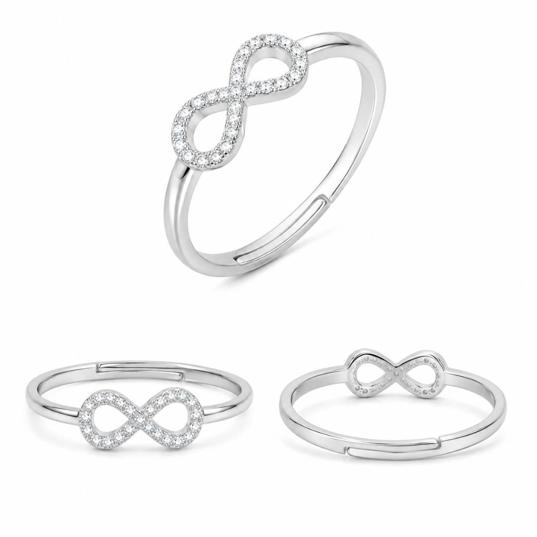 Mashha 925 Silver Infinity Ring (Adjustable) Mashha