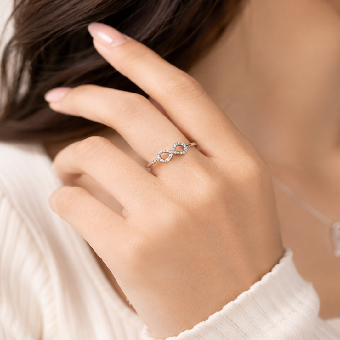 Mashha 925 Silver Infinity Ring (Adjustable) Mashha