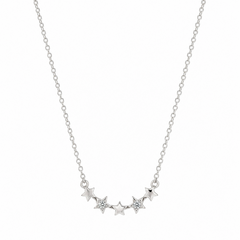 Silver Starlight Curve Pendant
