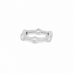 Celeste Dotted Zircon Band