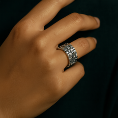 Urban Gridlock Statement Ring