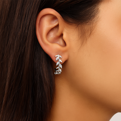 Willow Vine Hoop Earrings