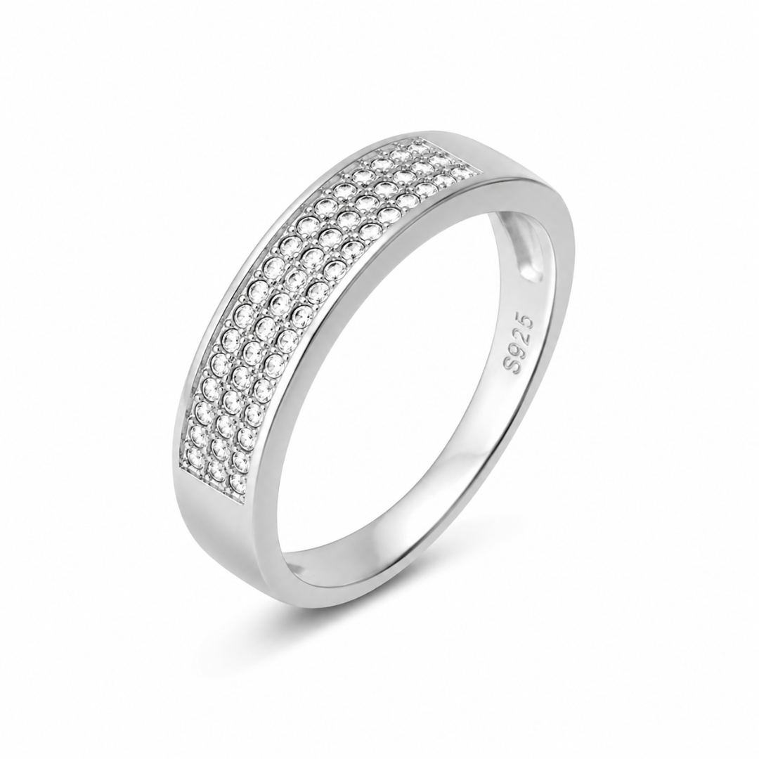 Silver Classic Band Ring Mashha