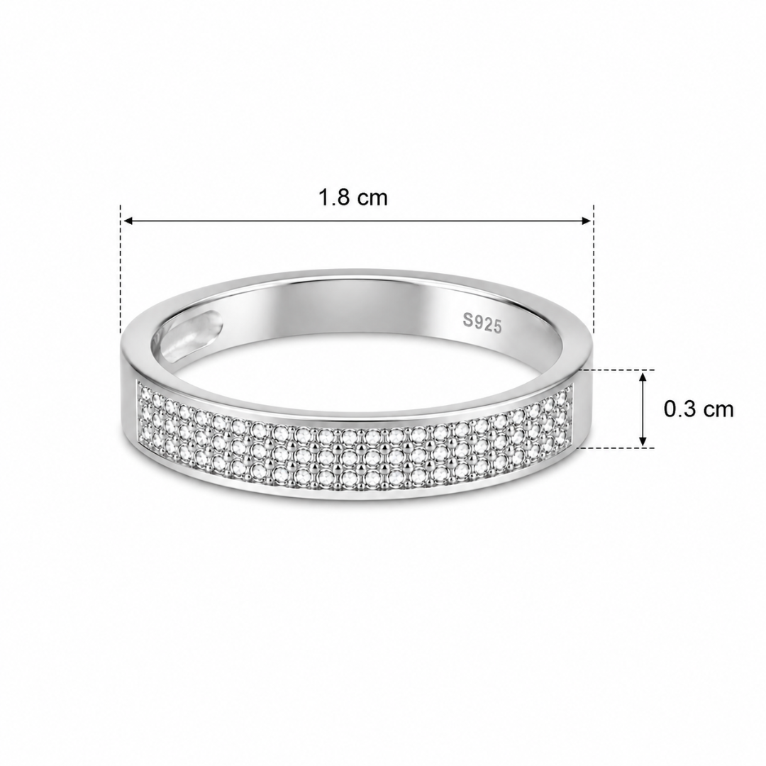 Silver Classic Band Ring Mashha