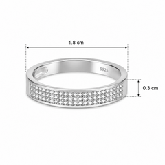 Silver Classic Band Ring Mashha