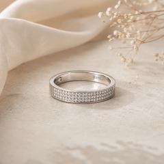 Silver Classic Band Ring Mashha