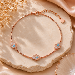 Mashha 925 Silver Evil Eye Guardian Anklet