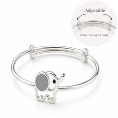 Mashha 925 Silver Tiny Trunk Baby Bangles Mashha
