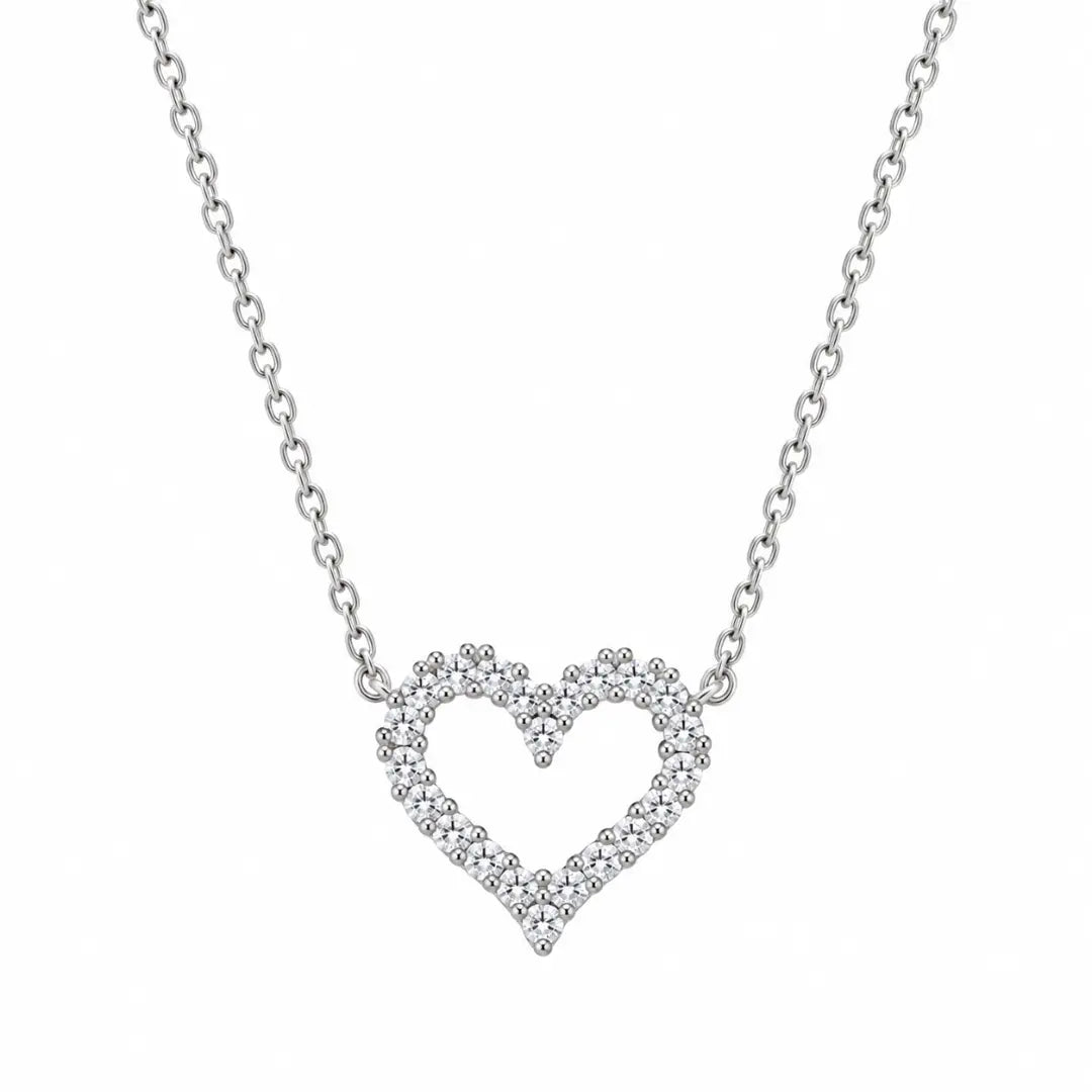 Sparkle Heart Pendant chain Mashha