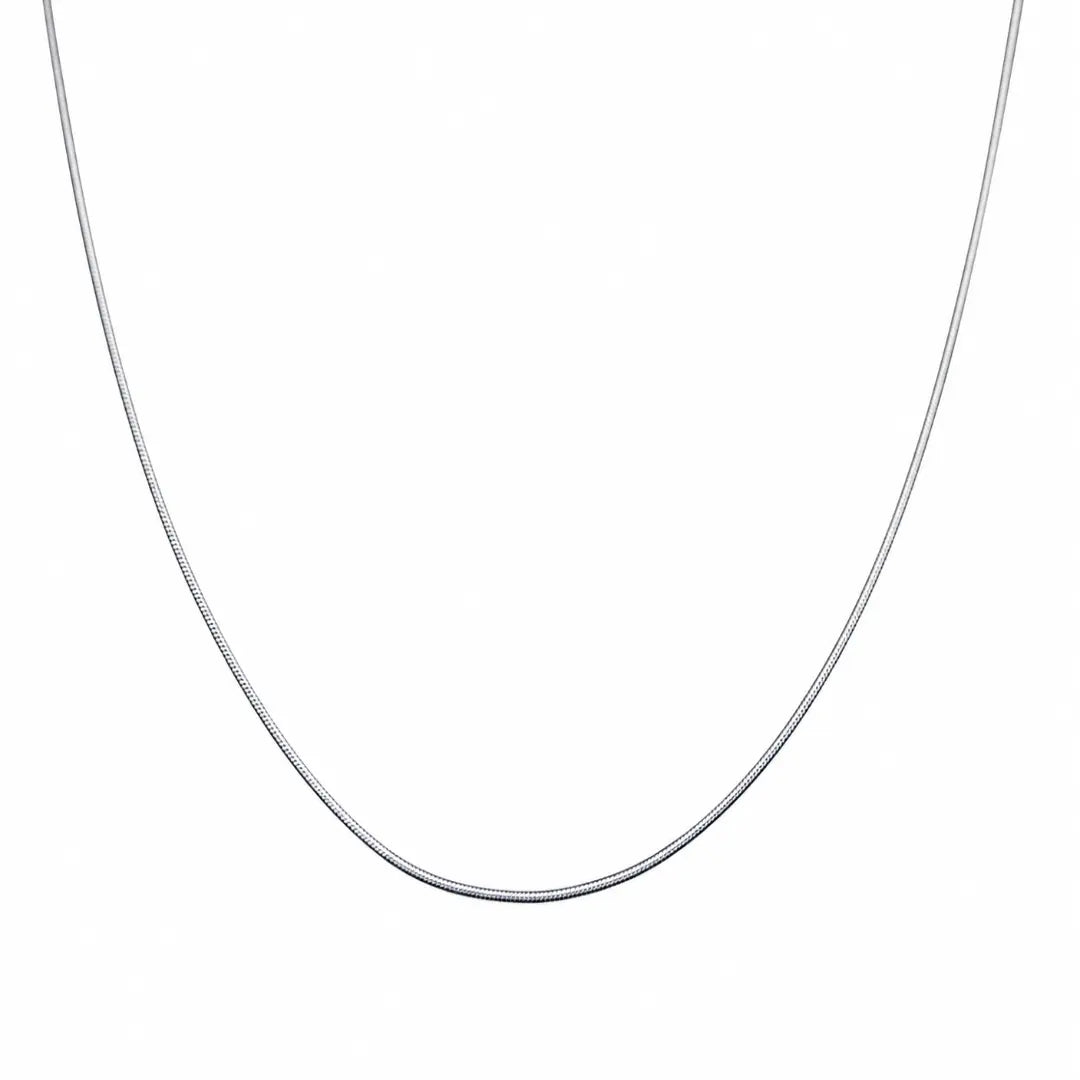 Chloe  925 Silver Rhodium Plated Sleek Snake Chain Mashha