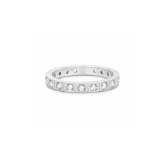 Mashha 925 Silver Classic Eternity Ring Mashha