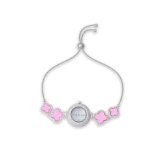 Crystal Bloom Timepiece Bracelet Watch Mashha
