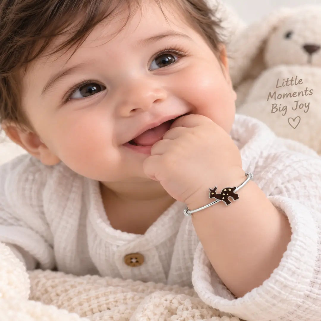 Mashha 925 Silver Deer Charm Bangles Mashha