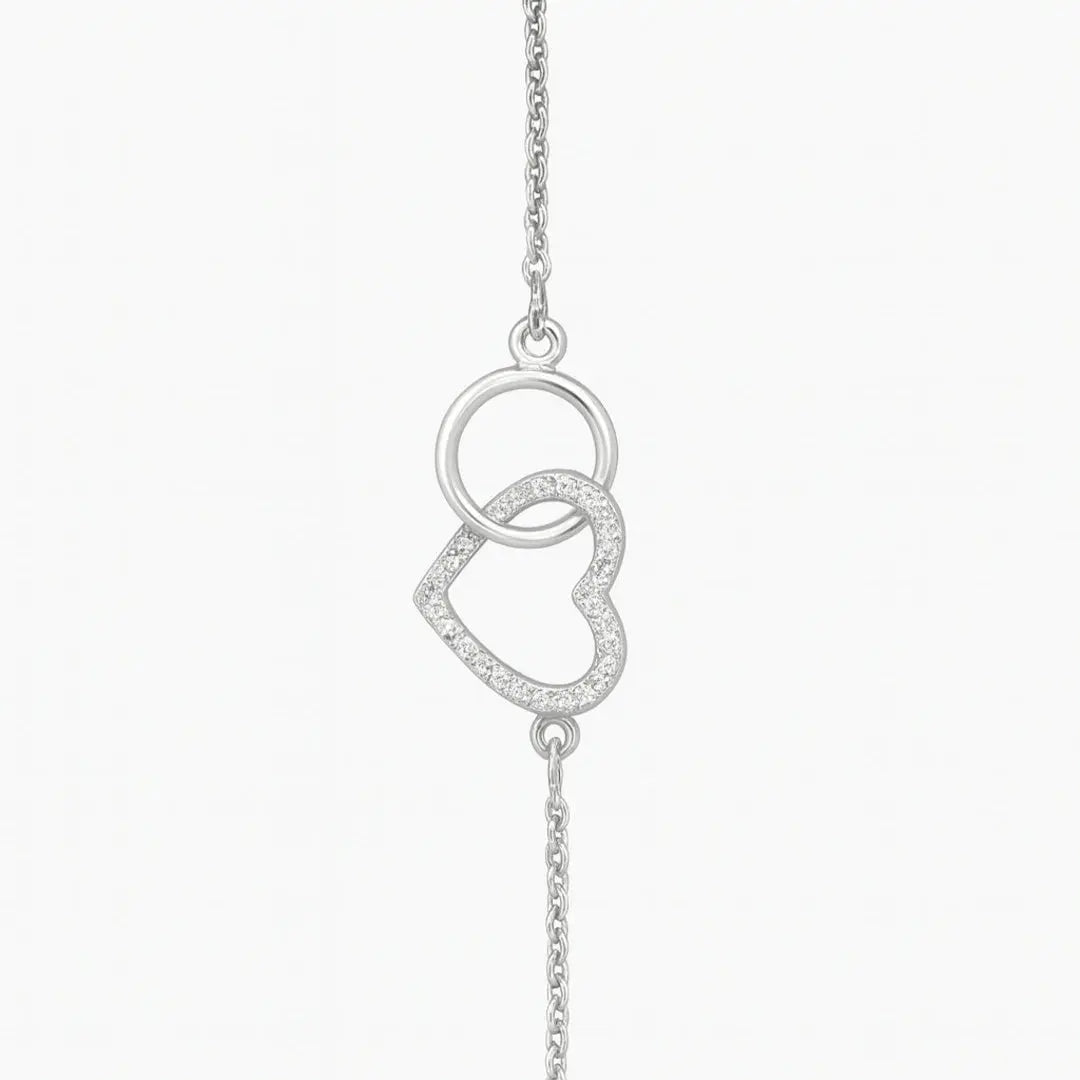 Mashha 925 silver Eternal Love Heart Anklet Mashha