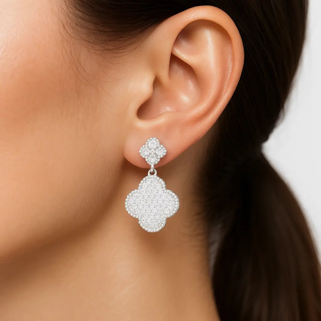 Mashha 925 Silver Gossip Girl Earrings Mashha