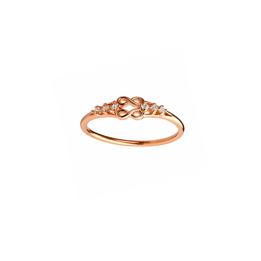 Mashha 925 silver Infinity Glow Ring (Rose Gold) Mashha