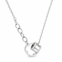 Mashha 925 Silver Loop Luxe Necklace Mashha