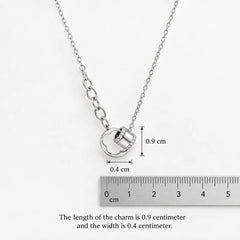 Mashha 925 Silver Loop Luxe Necklace Mashha
