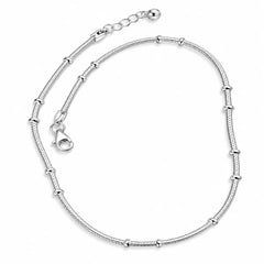 Mashha 925 Silver Luna Link Anklet Mashha