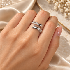Mashha 925 Silver Hug Ring