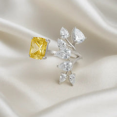 Mashha 925 Silver Marigold Muse Ring Mashha