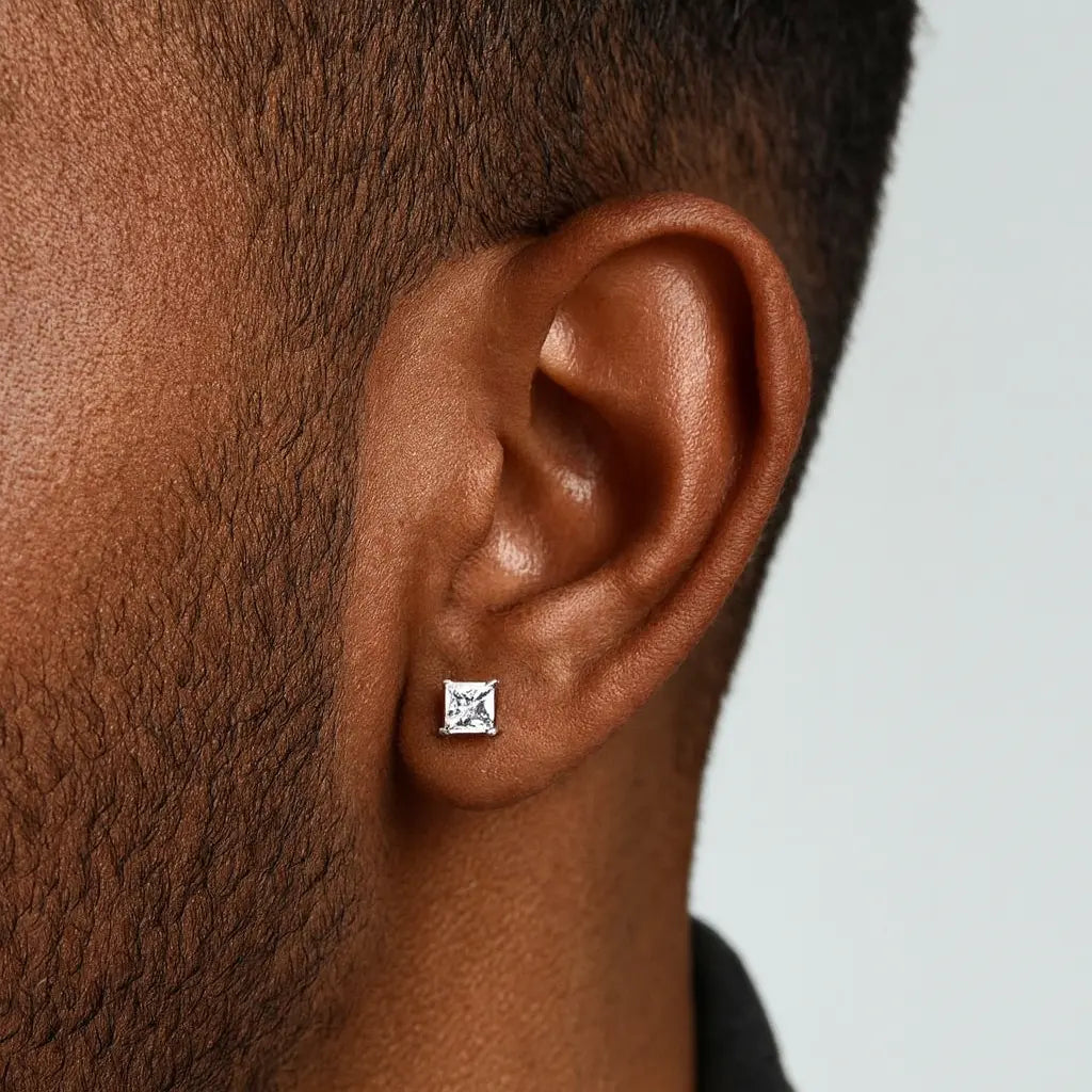 Silver Men’s Studs (medium) Mashha