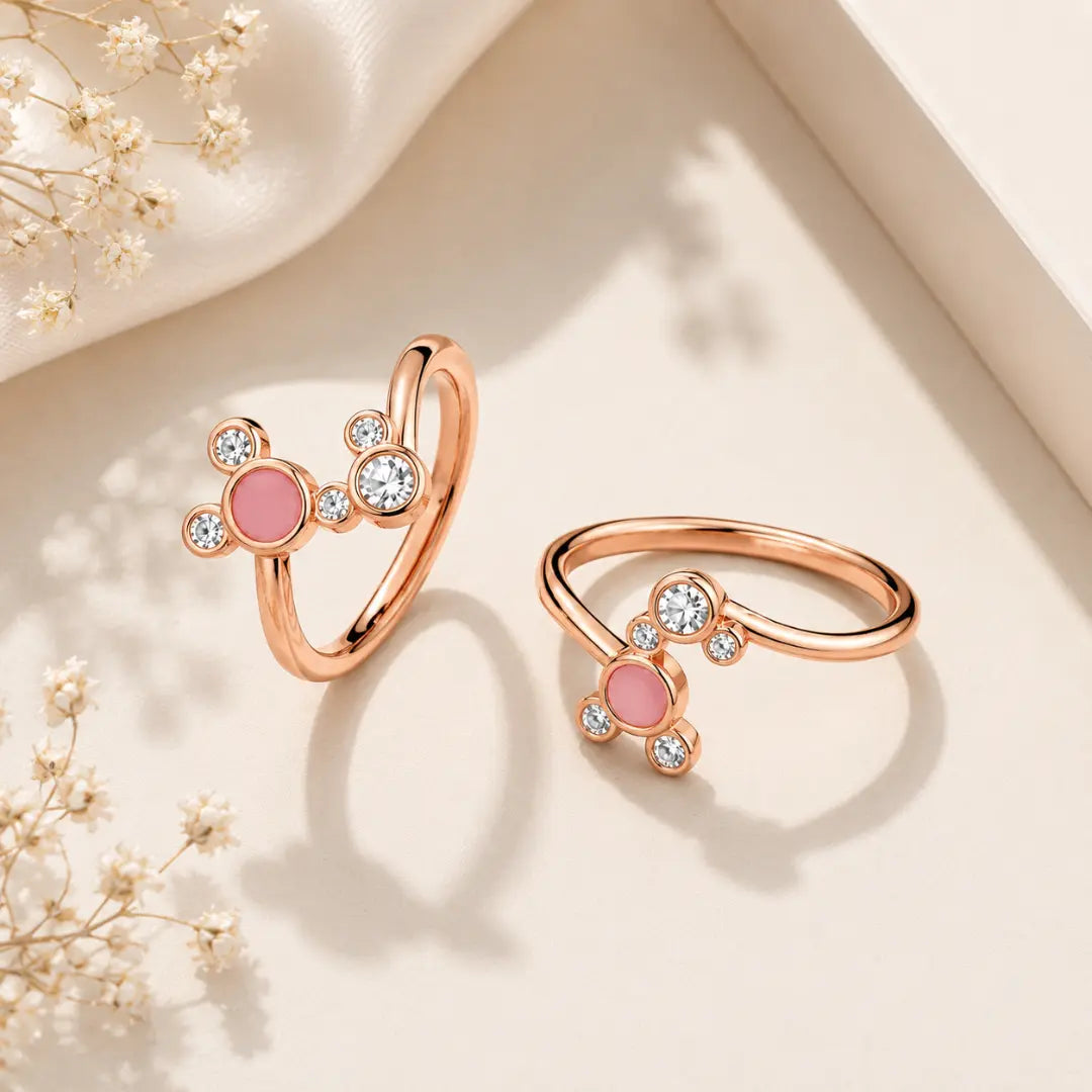 Mashha 925 Silver Micky Mouse Toe Rings Mashha