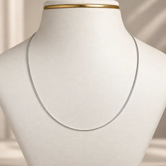 Mashha 925 Silver Rhodium Plated Milano Chain Mashha
