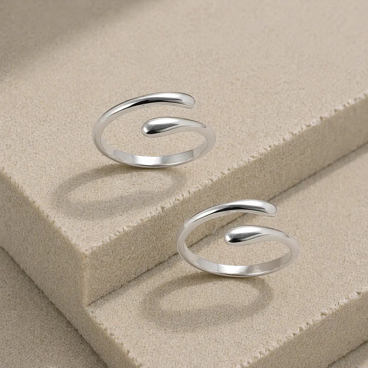 Mashha 925 Silver Adjustable Minimalist Toe Rings Mashha