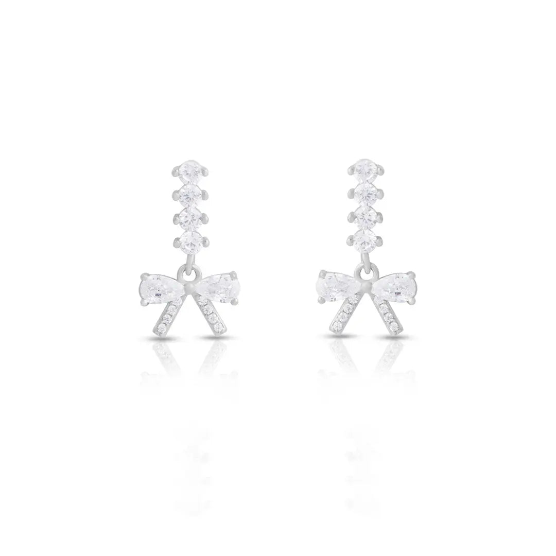 Mashha 925 Silver Bow-tiful Chaos Earrings Mashha