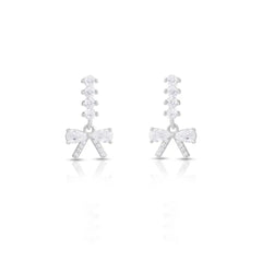 Mashha 925 Silver Bow-tiful Chaos Earrings Mashha