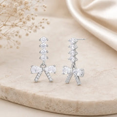 Mashha 925 Silver Bowtiful Chaos Earrings Mashha