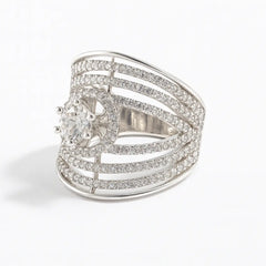Mashha 925  Silver Celestia Radiance Ring Mashha