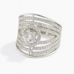 Mashha 925  Silver Celestia Radiance Ring Mashha