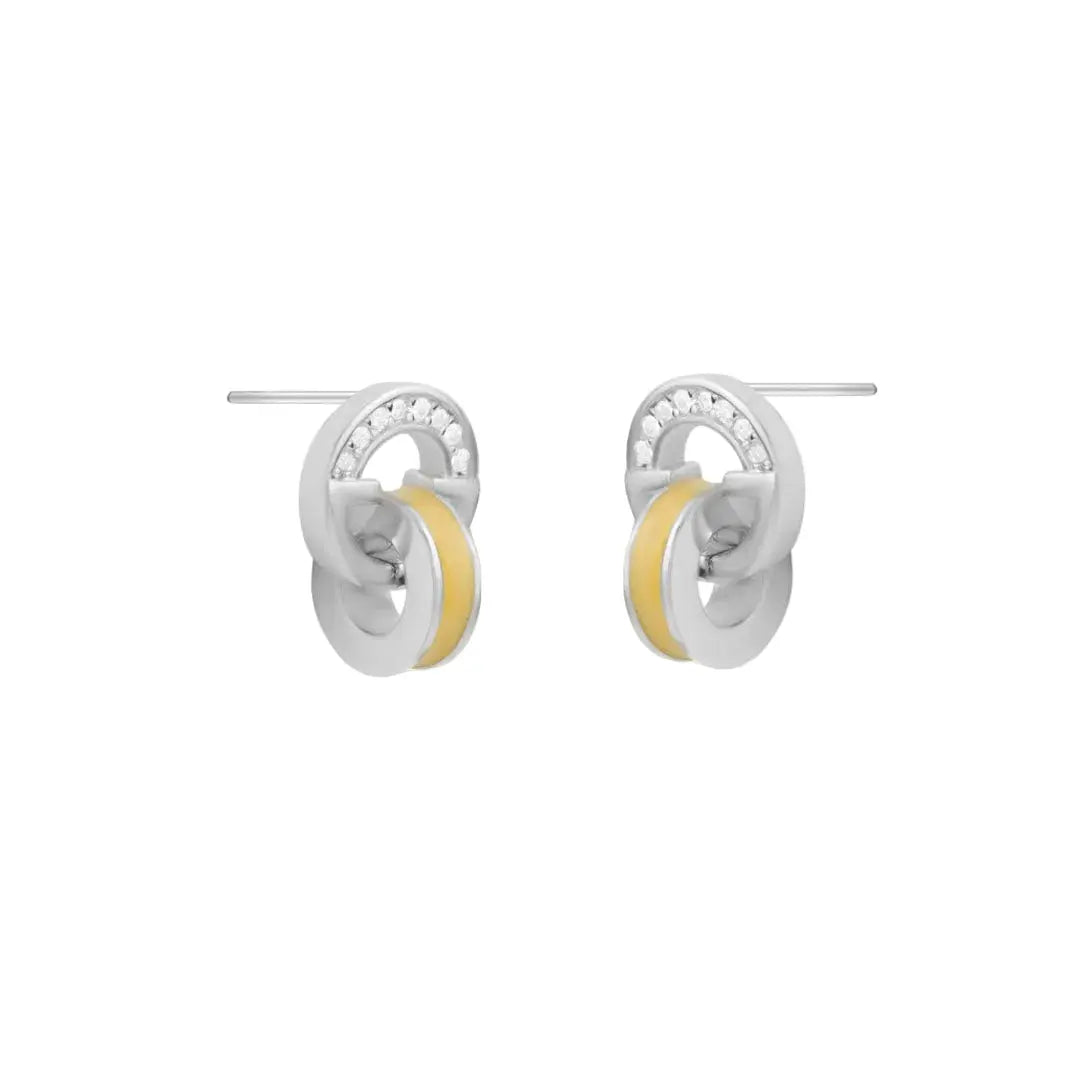 Mashha 925 Silver Office 9 to 5 Earrings Mashha