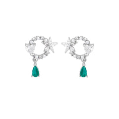 Mashha 925 Silver Paan Shaandaar Earrings Mashha